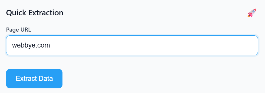 Quick extraction interface